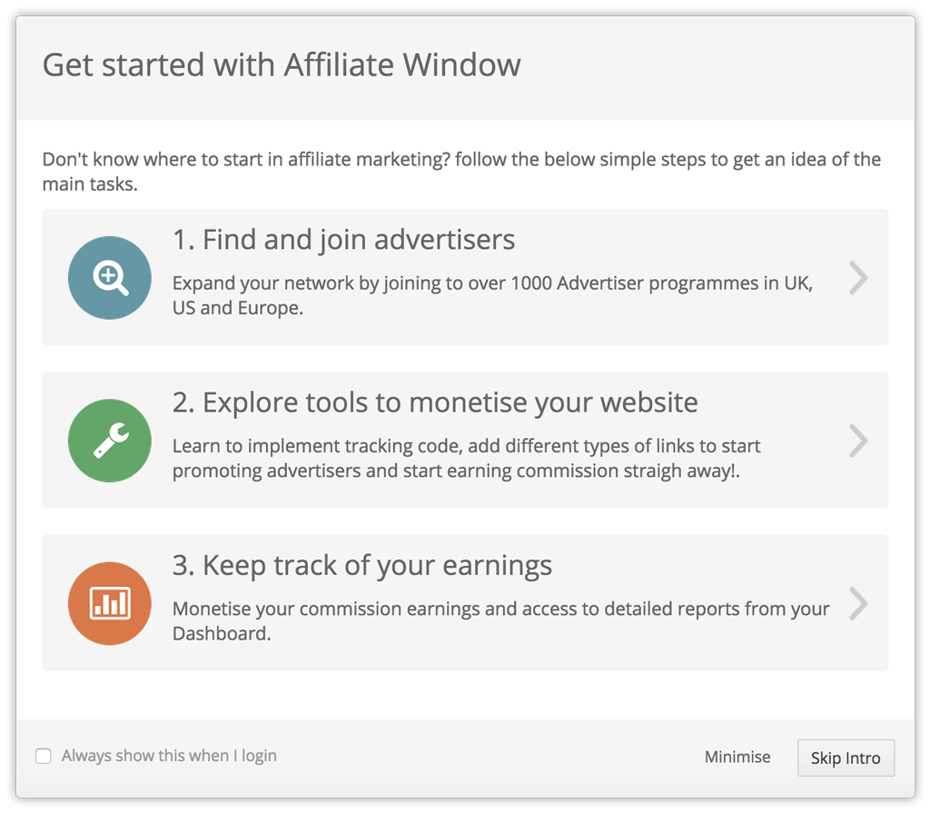 Get started guide shot 1